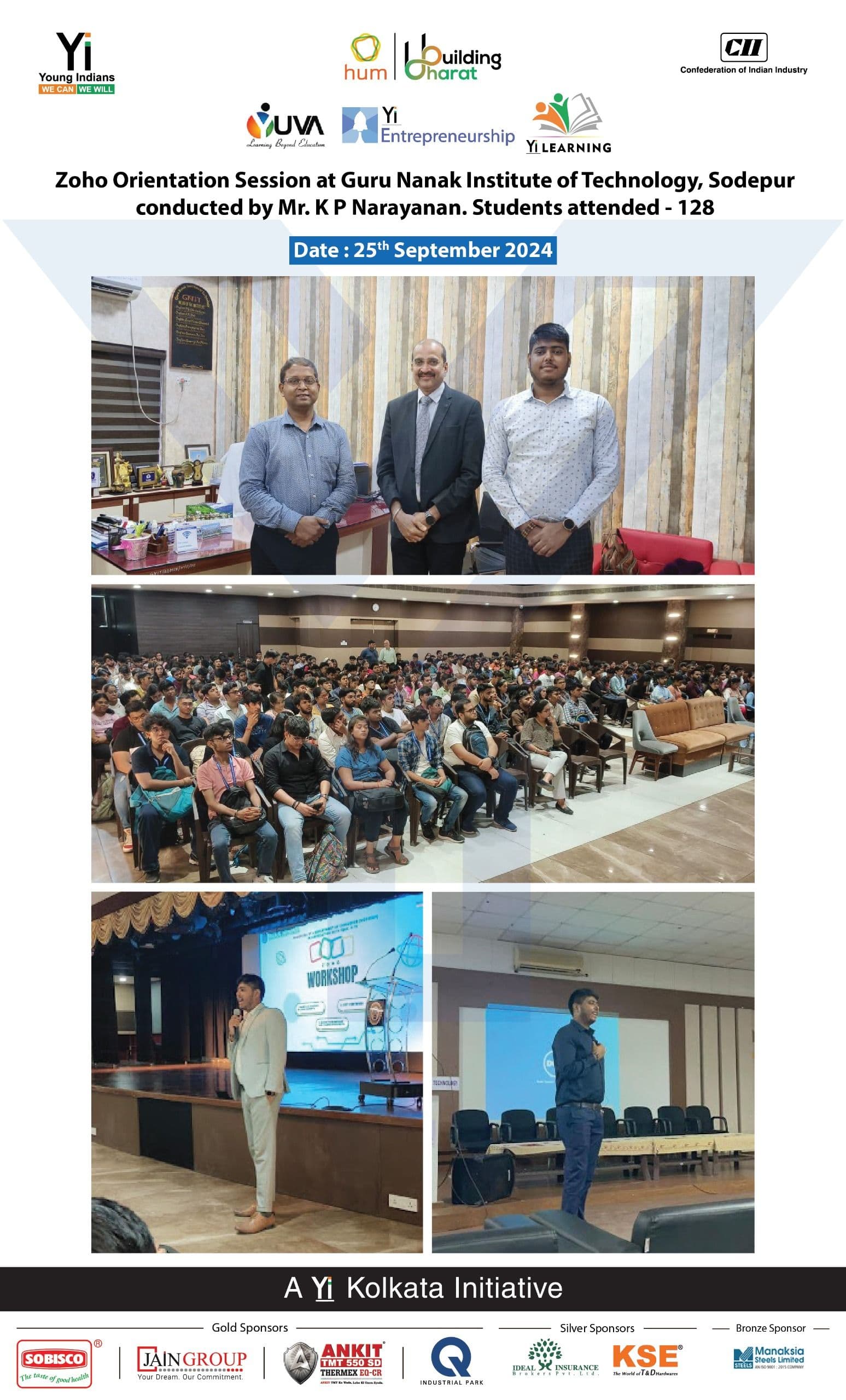 Yi24 | Zoho Orientation Programme at Guru Nanak Institute of Technology