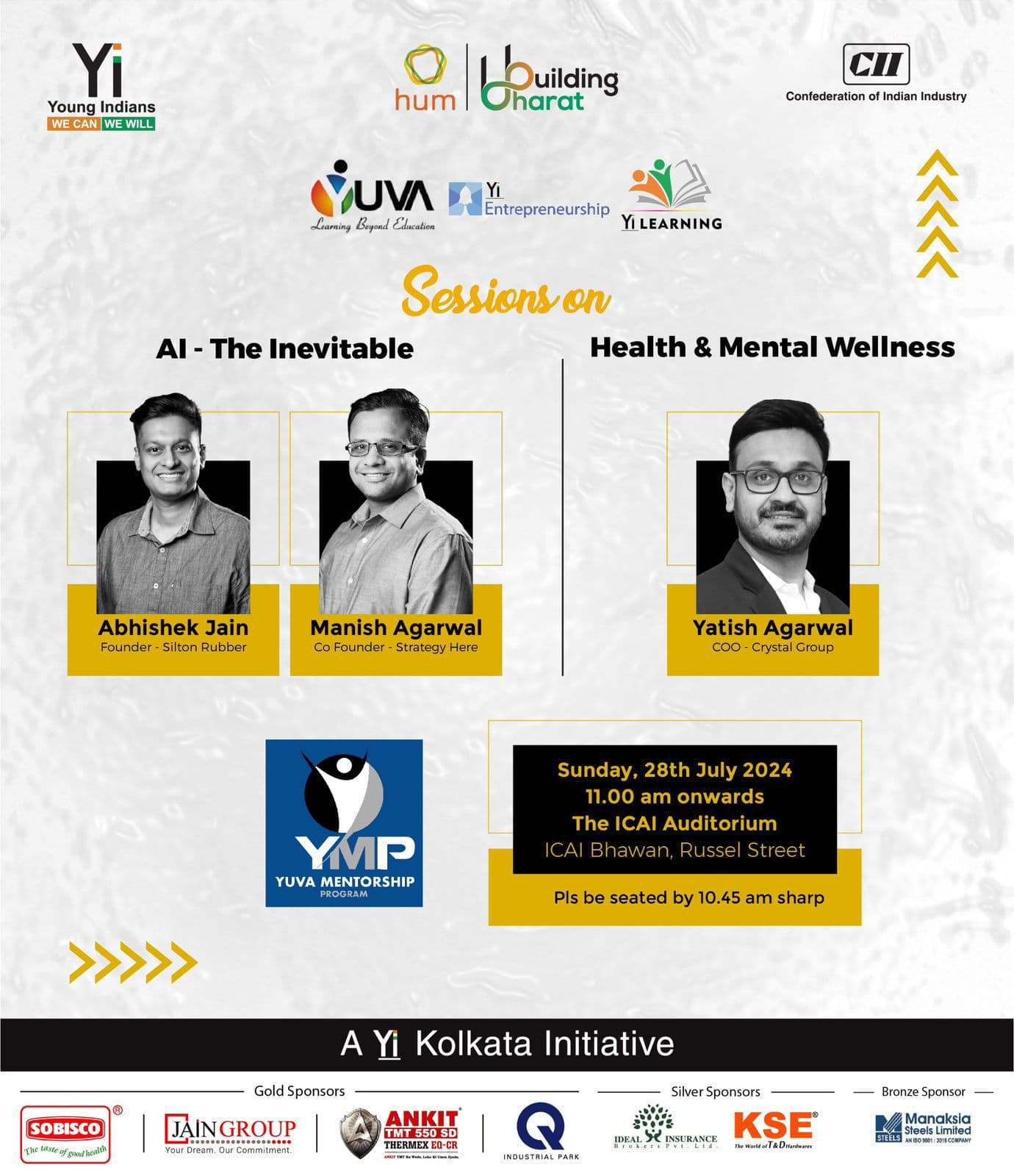 Next Sessions in our Yuva Mentorship Programme!