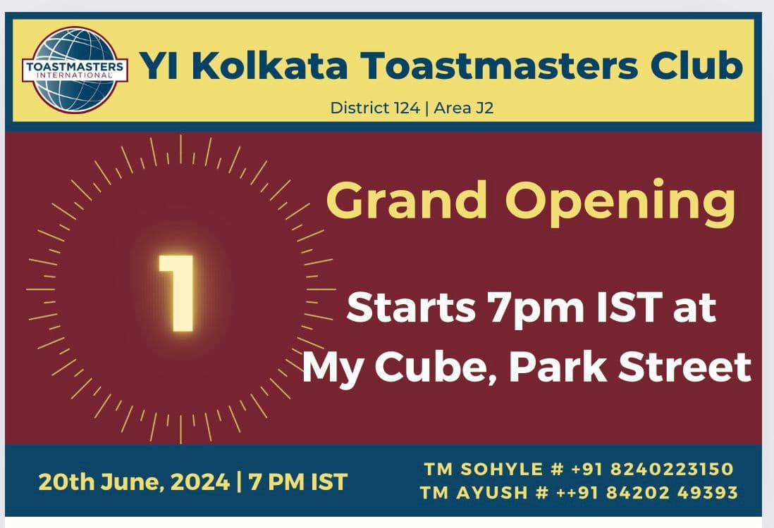 Yi24 | Yi Kolkata Toastmasters Club