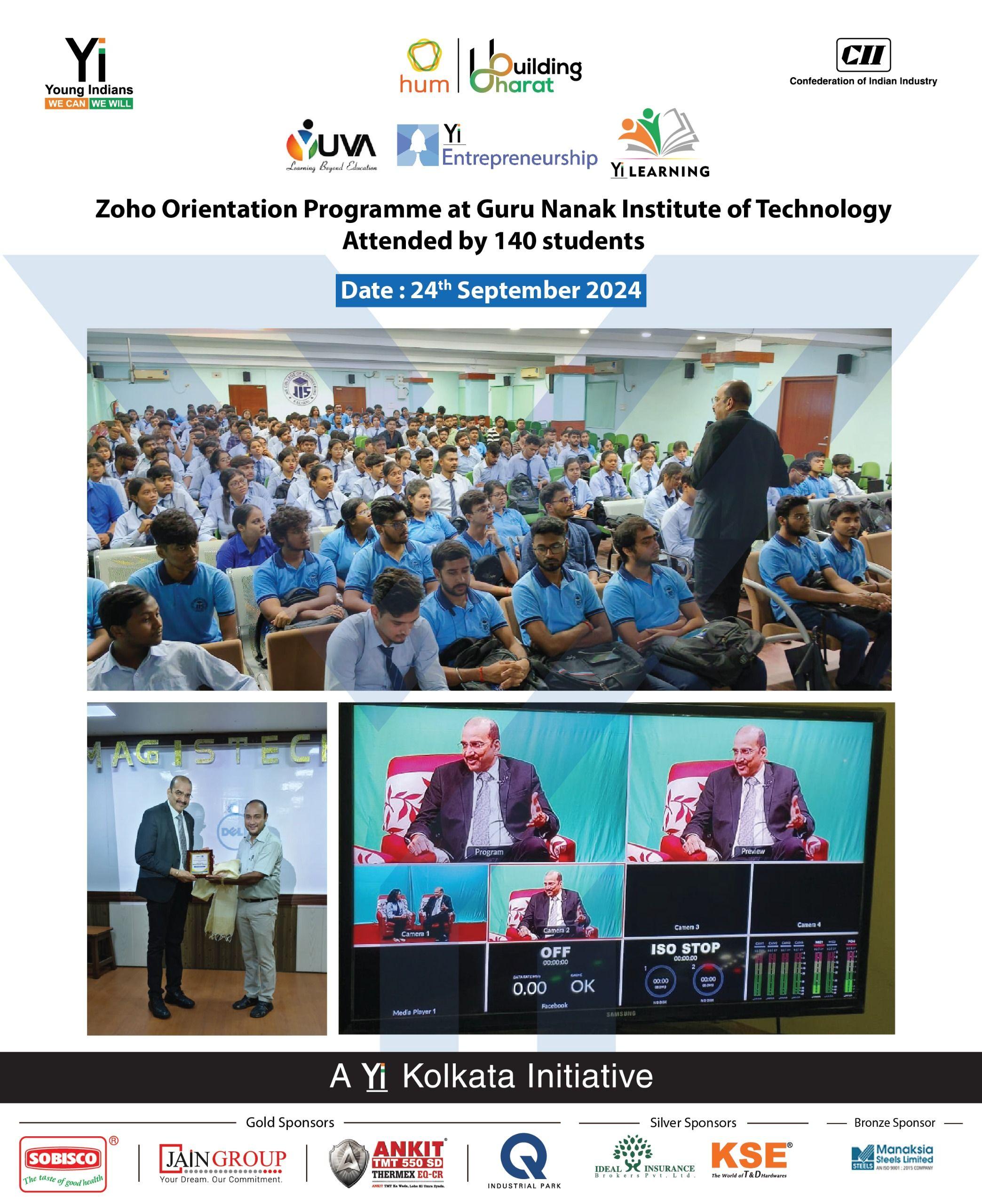 Yi24 | Zoho Orientation Program at Guru Nanak Institute of Technology