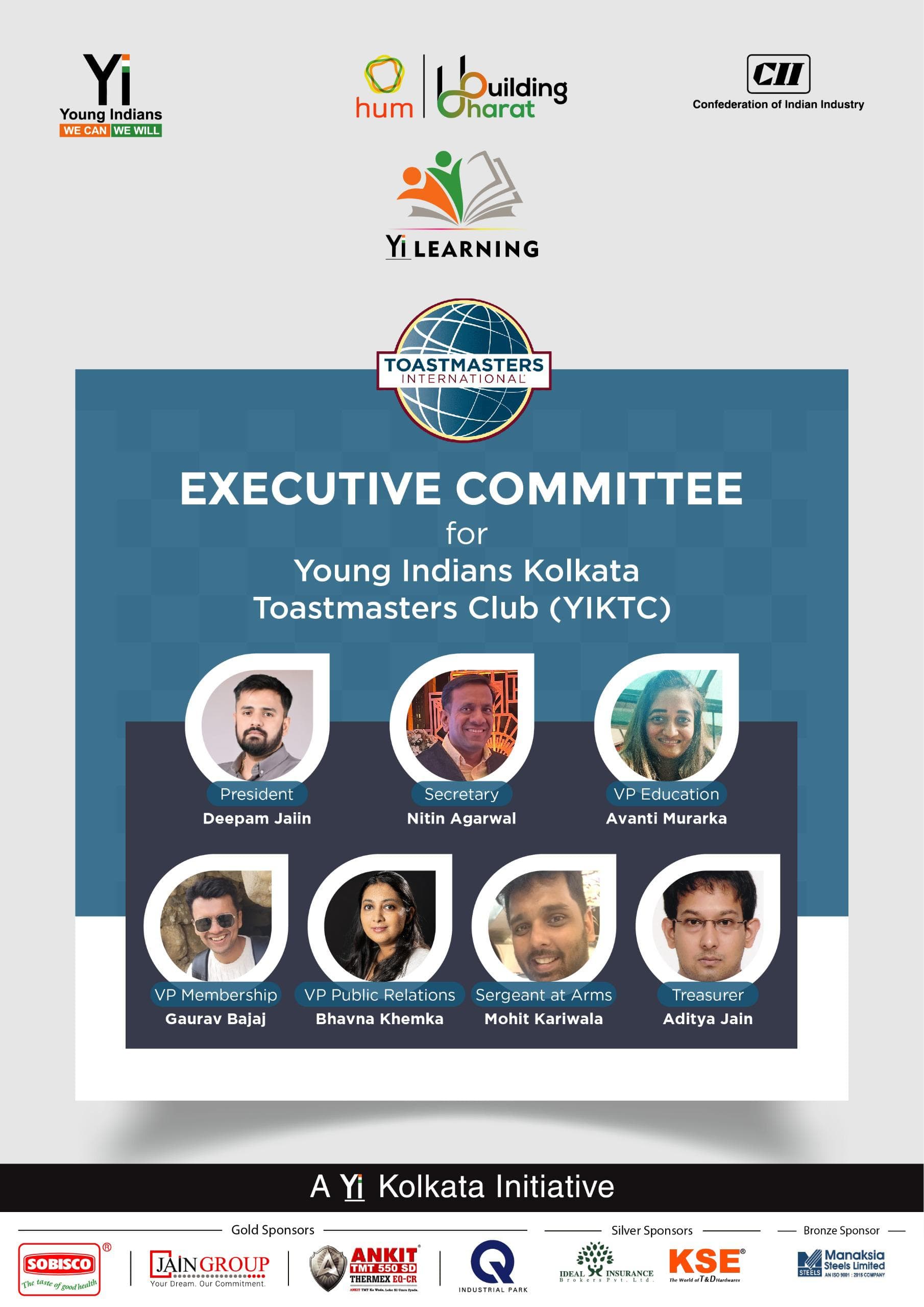 Yi24 | Executive Committee for Young Indians Kolkata Toastmasters Club