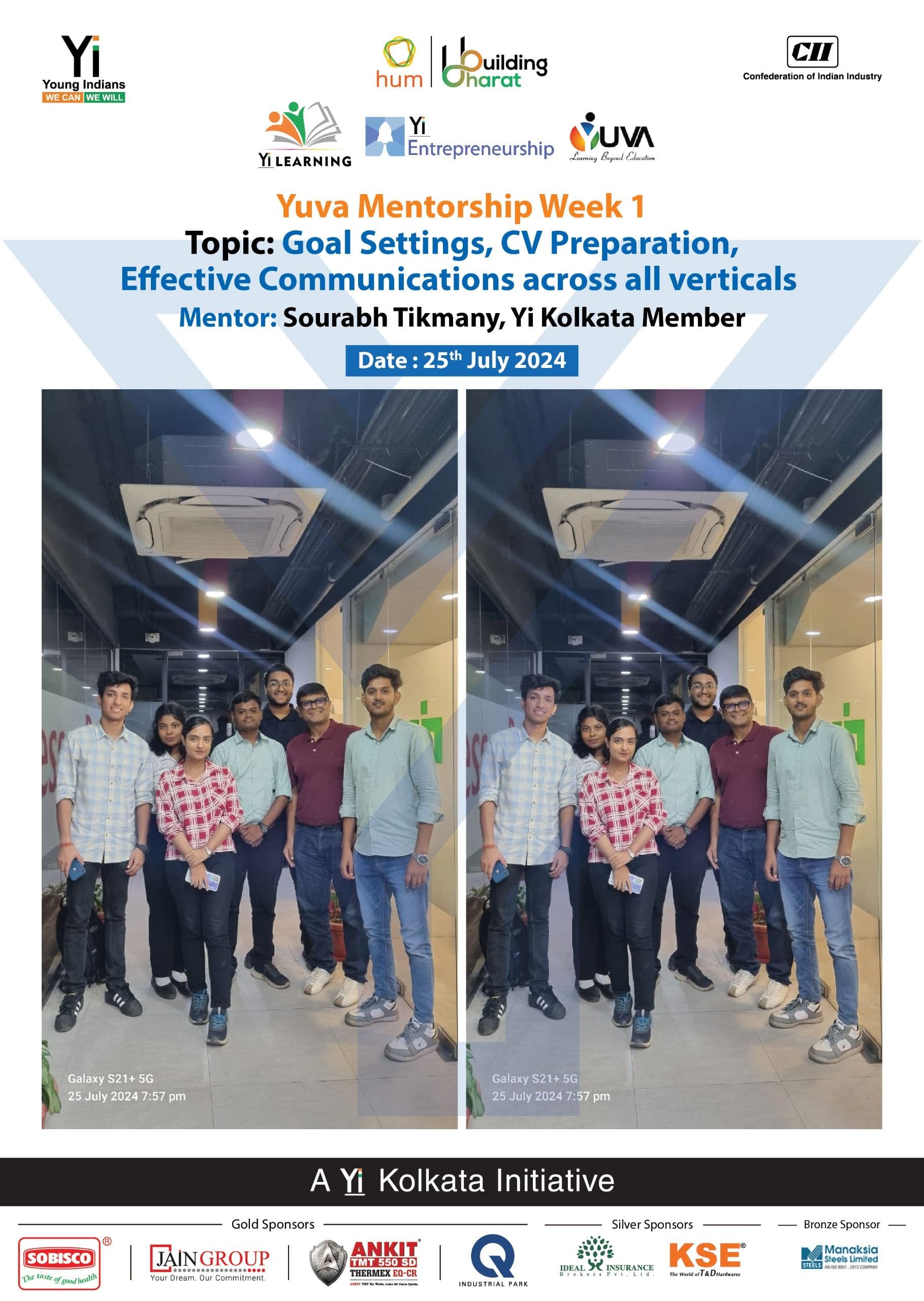 Yi24 | Yuva Mentorship Program Week 1 - Goal Settings with Sourabh Tikmany