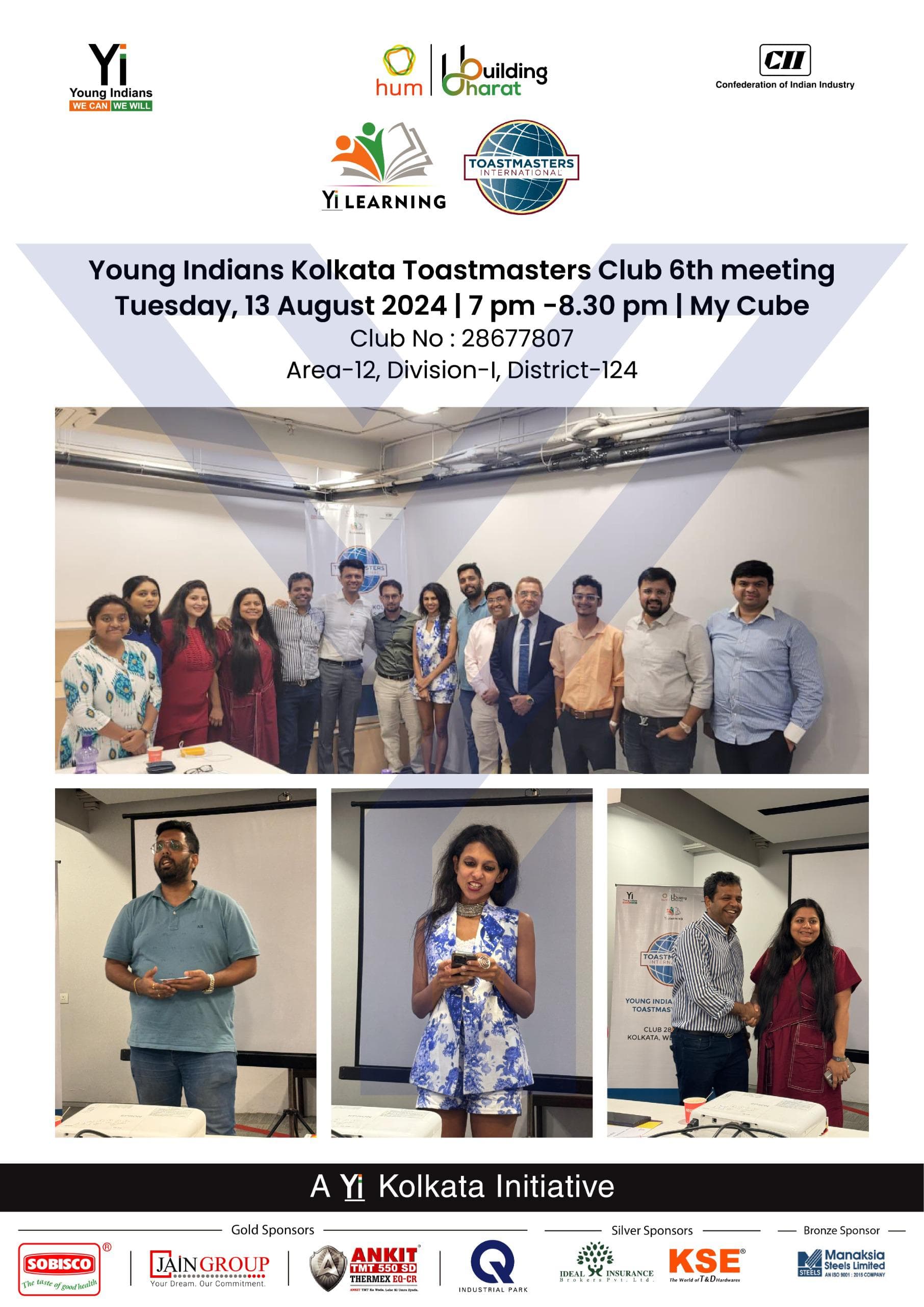 Yi24 | 6th Meeting of Yi Kolkata Toastmasters Club