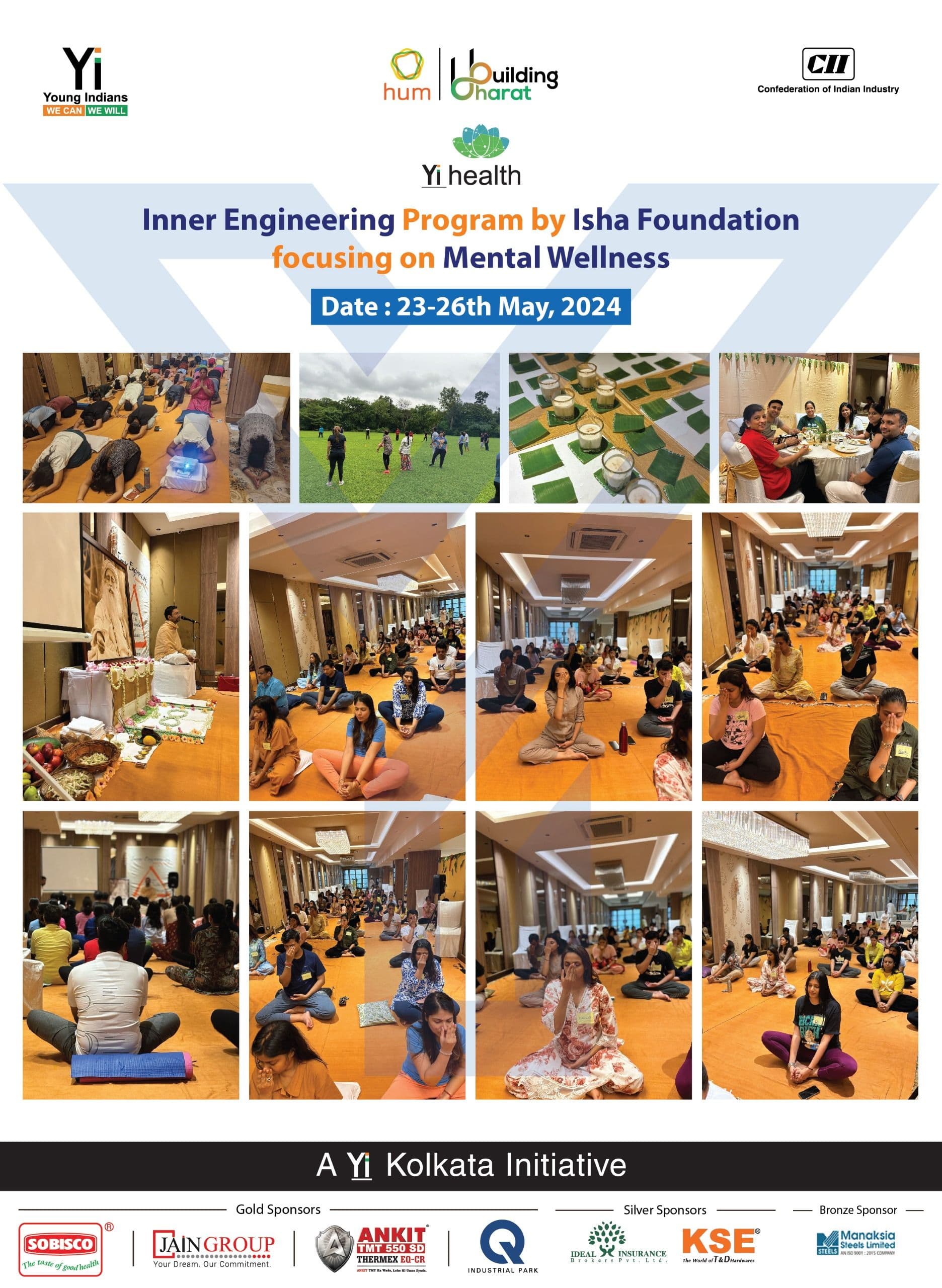 Yi24 | Inner Engineering programme with Isha Foundation focussing on Mental Wellness 